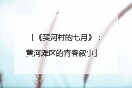 《买河村的七月》：黄河滩区的青春叙事