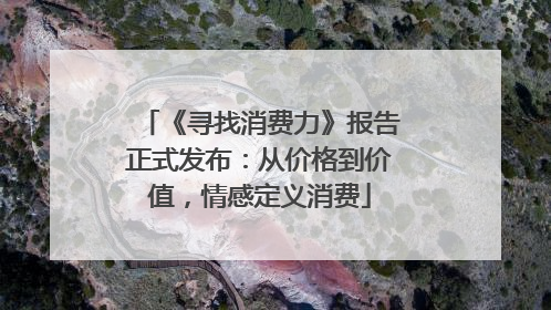 《寻找消费力》报告正式发布：从价格到价值，情感定义消费