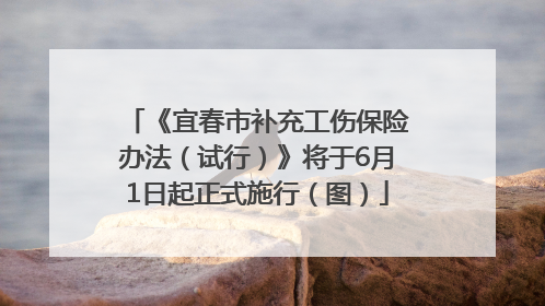 《宜春市补充工伤保险办法（试行）》将于6月1日起正式施行（图）