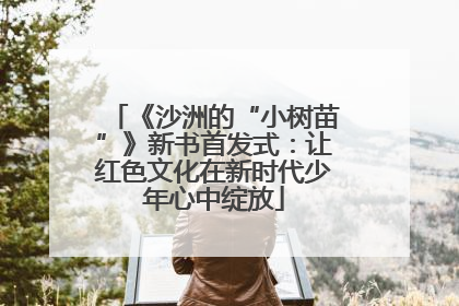 《沙洲的“小树苗”》新书首发式：让红色文化在新时代少年心中绽放