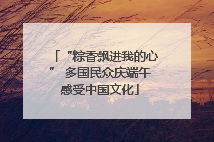 “粽香飘进我的心” 多国民众庆端午感受中国文化