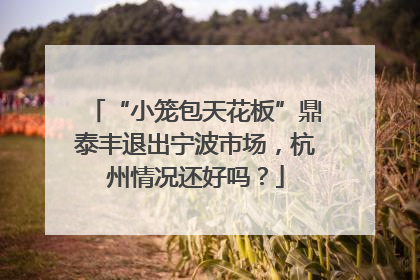 “小笼包天花板”鼎泰丰退出宁波市场，杭州情况还好吗？