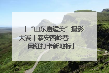 “山东邂逅美”摄影大赛｜泰安西岭巷——网红打卡新地标