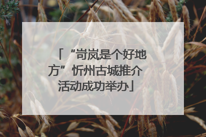 “岢岚是个好地方”忻州古城推介活动成功举办