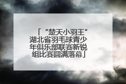 “楚天小羽王”湖北省羽毛球青少年俱乐部联赛新锐组比赛圆满落幕