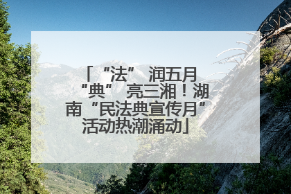 “法” 润五月 “典” 亮三湘！湖南“民法典宣传月”活动热潮涌动
