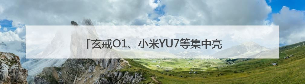 玄戒O1、小米YU7等集中亮相，雷军：小米芯片要对标苹果