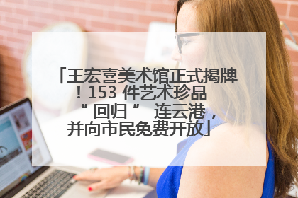 王宏喜美术馆正式揭牌！153 件艺术珍品 “ 回归 ” 连云港，并向市民免费开放