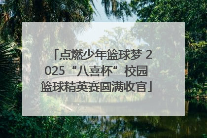 点燃少年篮球梦 2025“八喜杯”校园篮球精英赛圆满收官