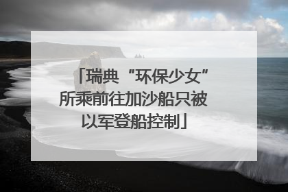瑞典“环保少女”所乘前往加沙船只被以军登船控制