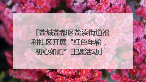 盐城盐都区盐渎街道福利社区开展“红色年轮，初心如炬”主题活动