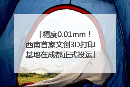 精度0.01mm！西南首家文创3D打印基地在成都正式投运