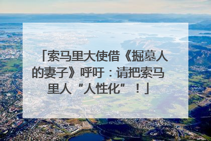 索马里大使借《掘墓人的妻子》呼吁：请把索马里人“人性化”！