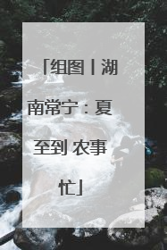组图丨湖南常宁：夏至到 农事忙