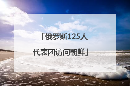 俄罗斯125人代表团访问朝鲜