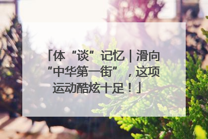 体“谈”记忆｜滑向“中华第一街”，这项运动酷炫十足！