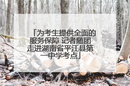 为考生提供全面的服务保障 记者随团走进湖南省平江县第一中学考点