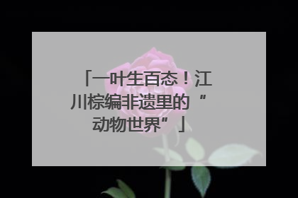 一叶生百态！江川棕编非遗里的“动物世界”