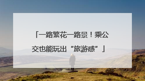 一路繁花一路景！乘公交也能玩出“旅游感”
