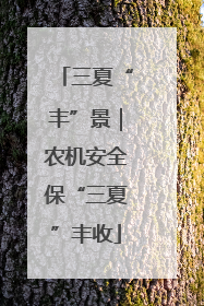 三夏“丰”景｜农机安全保“三夏”丰收
