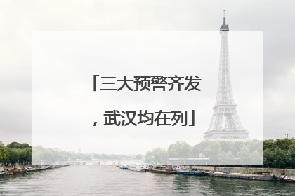 三大预警齐发，武汉均在列