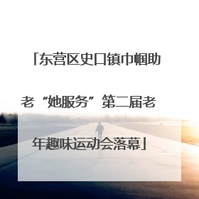 东营区史口镇巾帼助老“她服务”第二届老年趣味运动会落幕