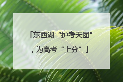 东西湖“护考天团”,为高考“上分”