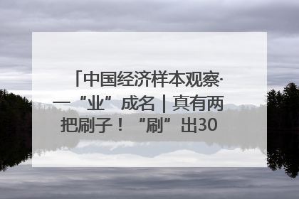 中国经济样本观察·一“业”成名｜真有两把刷子！“刷”出30亿级“颜值经济”