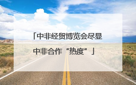 中非经贸博览会尽显中非合作“热度”