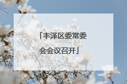 丰泽区委常委会会议召开