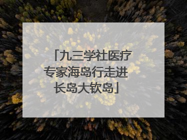 九三学社医疗专家海岛行走进长岛大钦岛