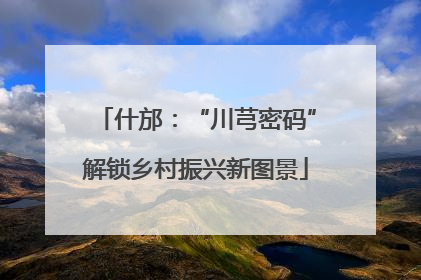 什邡：“川芎密码”解锁乡村振兴新图景