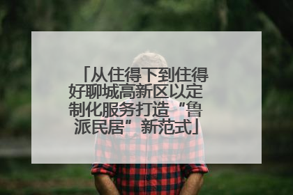 从住得下到住得好聊城高新区以定制化服务打造“鲁派民居”新范式