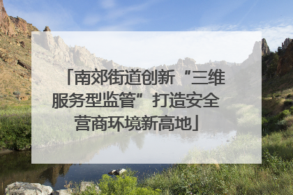 南郊街道创新“三维服务型监管”打造安全营商环境新高地