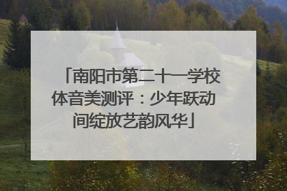 南阳市第二十一学校体音美测评：少年跃动间绽放艺韵风华