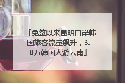 免签以来昆明口岸韩国旅客流量飙升，3.8万韩国人游云南