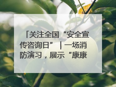 关注全国“安全宣传咨询日”｜一场消防演习，展示“康康”应急实力
