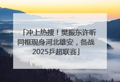 冲上热搜！樊振东许昕同框现身河北雄安，备战2025乒超联赛