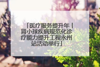 医疗服务提升年丨肾小球疾病规范化诊疗能力提升工程永州站活动举行