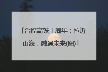 合福高铁十周年：拉近山海，融通未来(图)