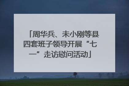 周华兵、未小刚等县四套班子领导开展“七一”走访慰问活动