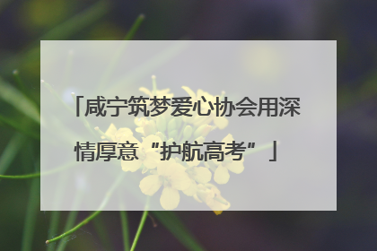 咸宁筑梦爱心协会用深情厚意“护航高考”