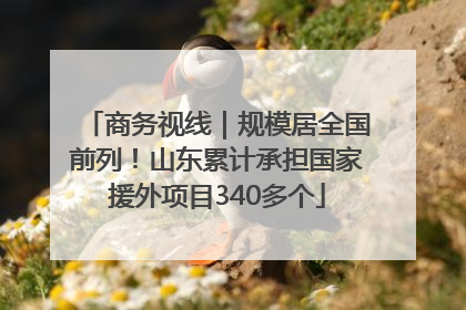 商务视线｜规模居全国前列！山东累计承担国家援外项目340多个