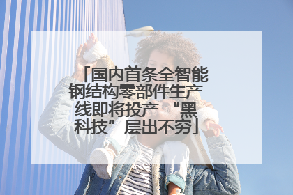 国内首条全智能钢结构零部件生产线即将投产 “黑科技”层出不穷