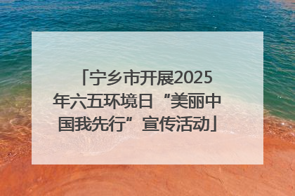 宁乡市开展2025年六五环境日“美丽中国我先行”宣传活动