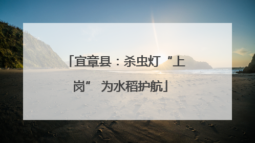 宜章县：杀虫灯“上岗” 为水稻护航