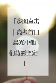 多图直击｜高考首日 晨光中他们背影坚定