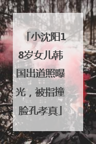 小沈阳18岁女儿韩国出道照曝光，被指撞脸孔孝真