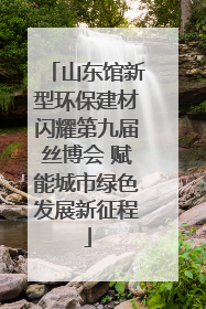 山东馆新型环保建材闪耀第九届丝博会 赋能城市绿色发展新征程