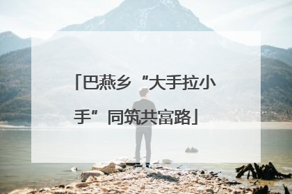 巴燕乡“大手拉小手”同筑共富路